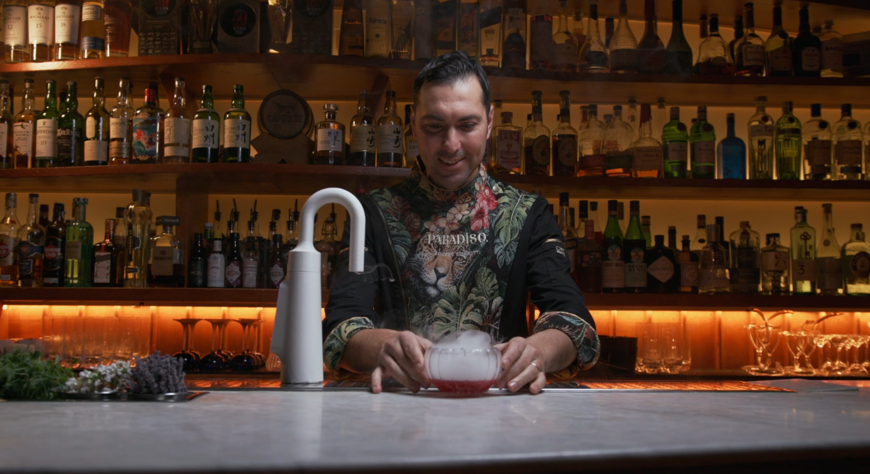 Chef Giacomo about MIST edible fog gastronomic experience