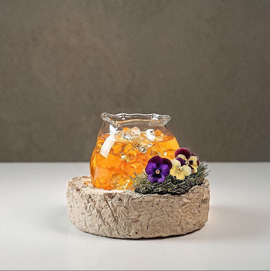 Artisan glass Cupelia by VOM designed for edible clouds and fine dining