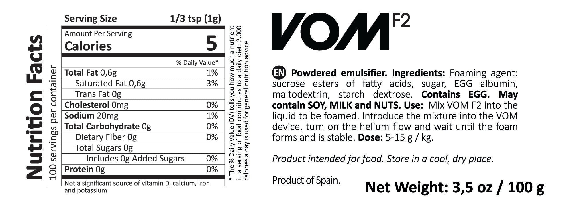 VOM edible cloud formula 2— molecular gastronomy cloud solution